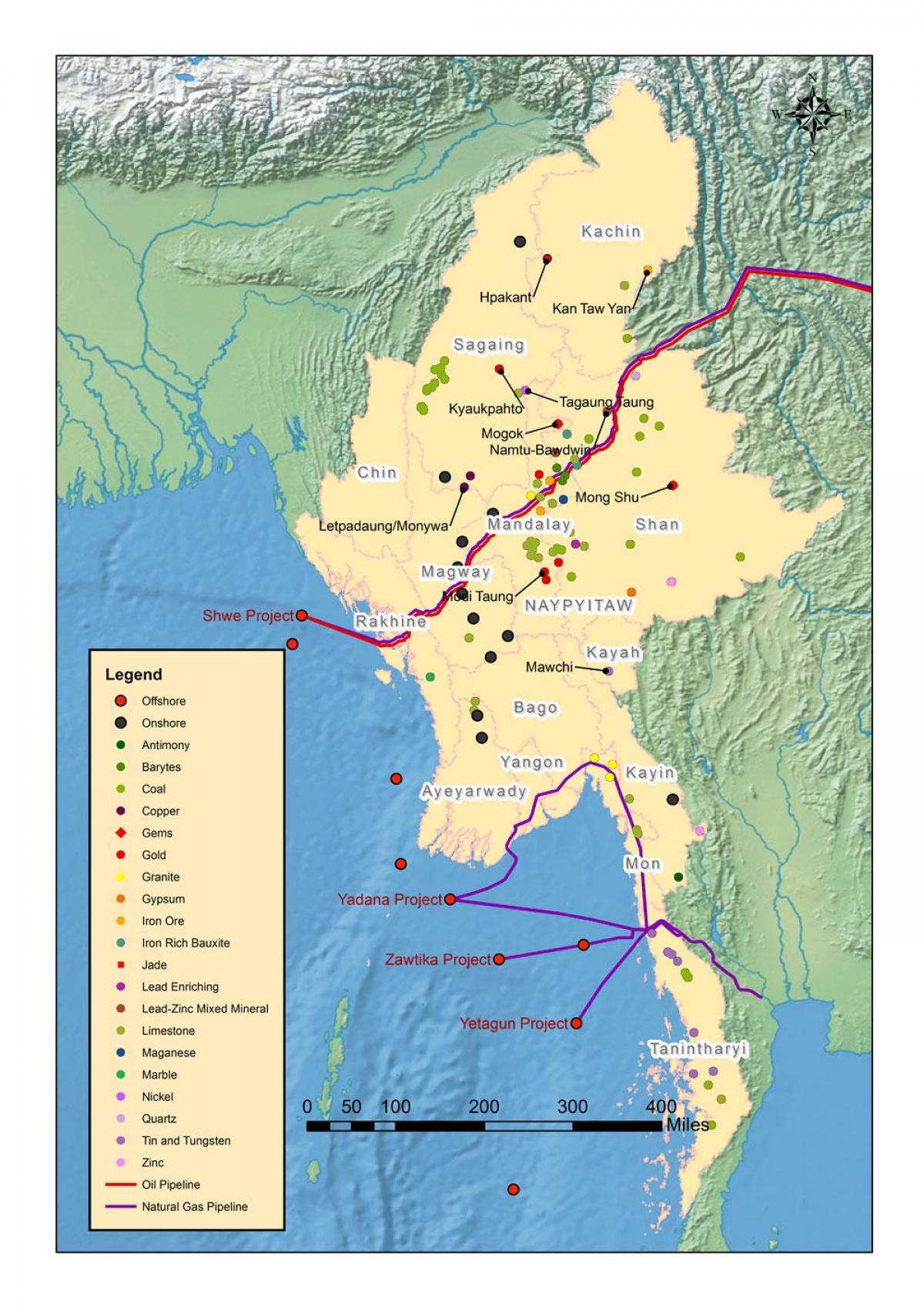 แผนที่ของปฏิทินของฉันทรัพยากรธรรมชาติ