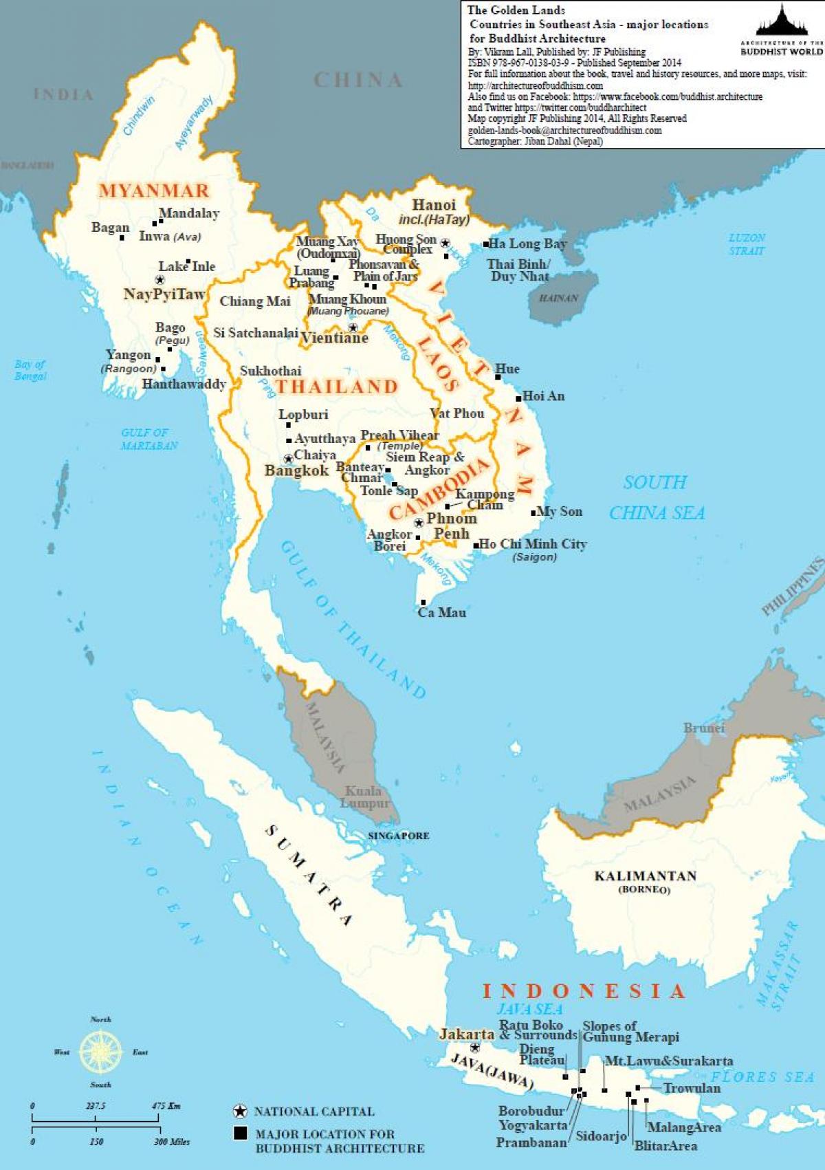 แผนที่ของปฏิทินของฉันเอเชียตะวันออกเฉียงใต้