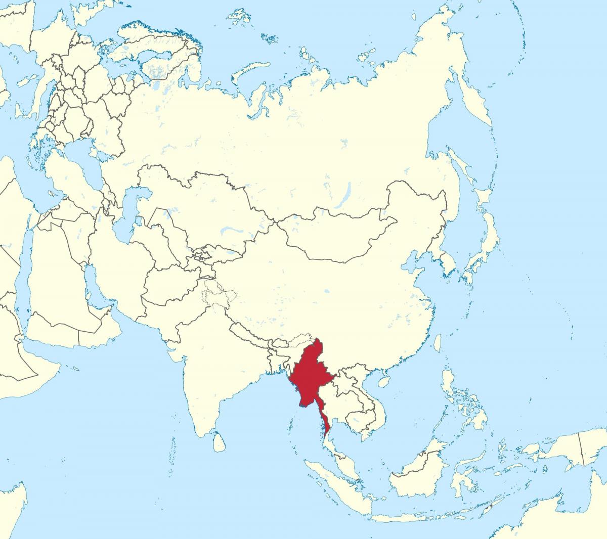 โลกแผนที่ปฏิทินของฉันพม่า